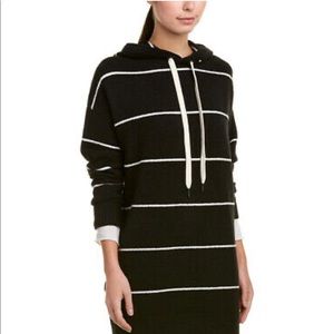 Alice and Olivia Black Riva Hooded Tunic